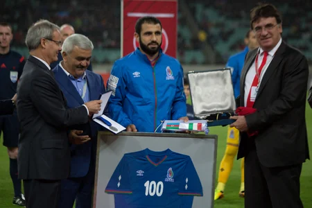 ​Rəşad Sadıqovun 100-cü oyuna çıxması qeyd olunub - FOTO