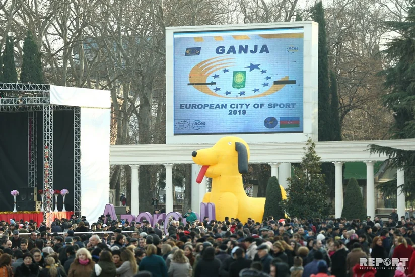 В Гяндже отметили День солидарности азербайджанцев мира и Новый год