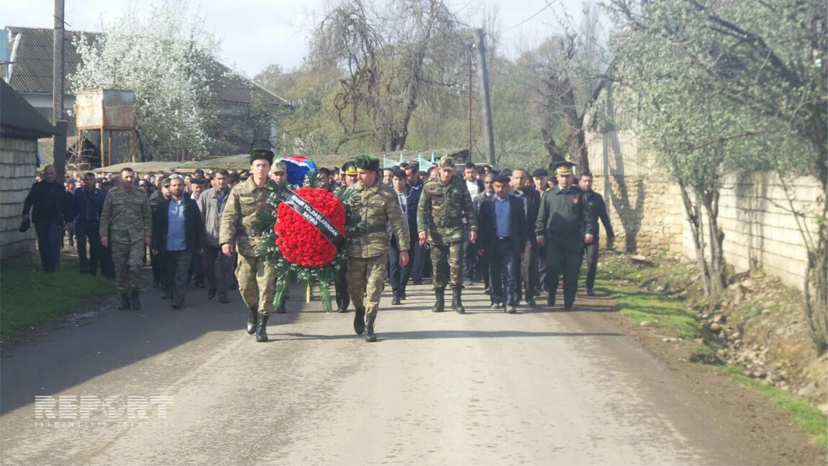 Azərbaycan ordusunun şəhid olan zabiti dəfn edilib - FOTO - VİDEO