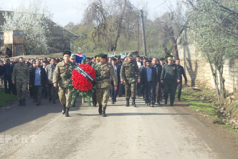 Azərbaycan ordusunun şəhid olan zabiti dəfn edilib - FOTO - VİDEO