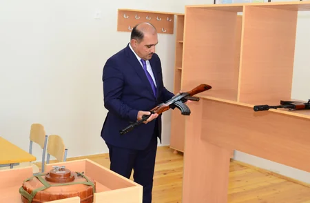 Ağdaşda orta məktəb binasının əsaslı təmirdən sonra açılış mərasimi keçirilib