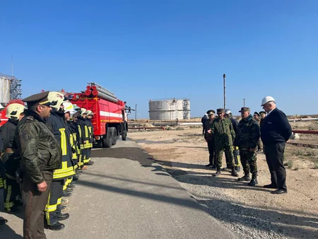 FHN neft yığma məntəqəsində təlim keçirib
