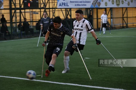 Bakı Olimpiya Stadionunda Qarabağ və Neftçi amputant futbol komandalarının oyunu keçirilib