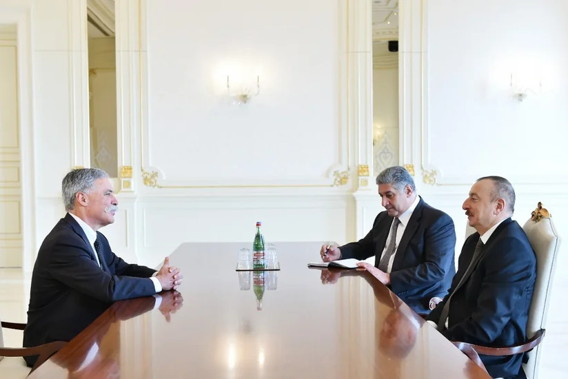 President Ilham Aliyev receives Formula 1 Group CEO - UPDATED