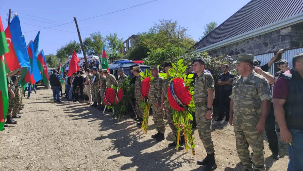 В Товузе простились с шехидом Кянаном Насибовым
