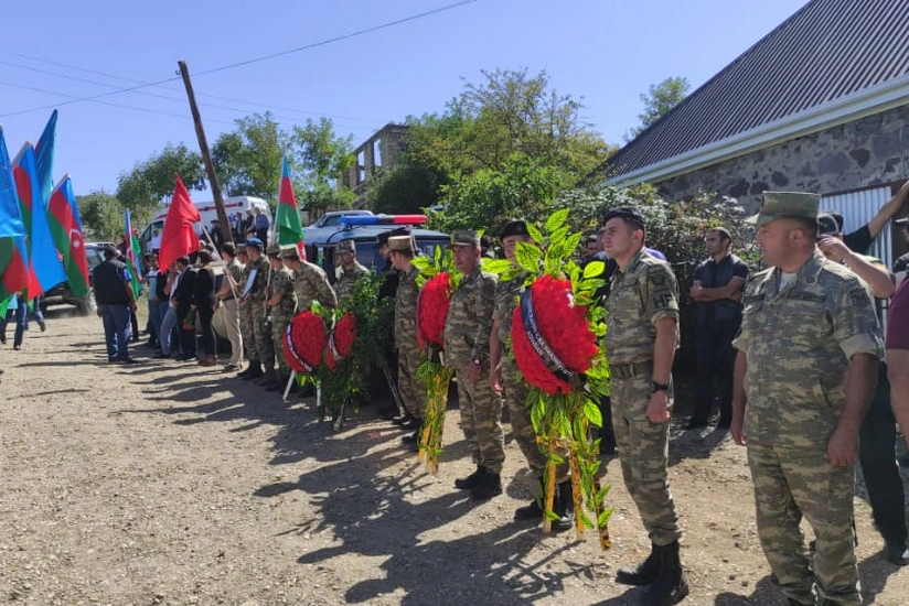 В Товузе простились с шехидом Кянаном Насибовым