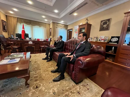 Qərbi Azərbaycan İcmasının rəhbərliyi Türkiyənin Azərbaycandakı səfirliyini ziyarət edib