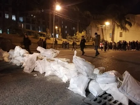На акции протеста в Тбилиси присутствовали 5,5 тысяч человек - ОБНОВЛЕНО - ФОТО