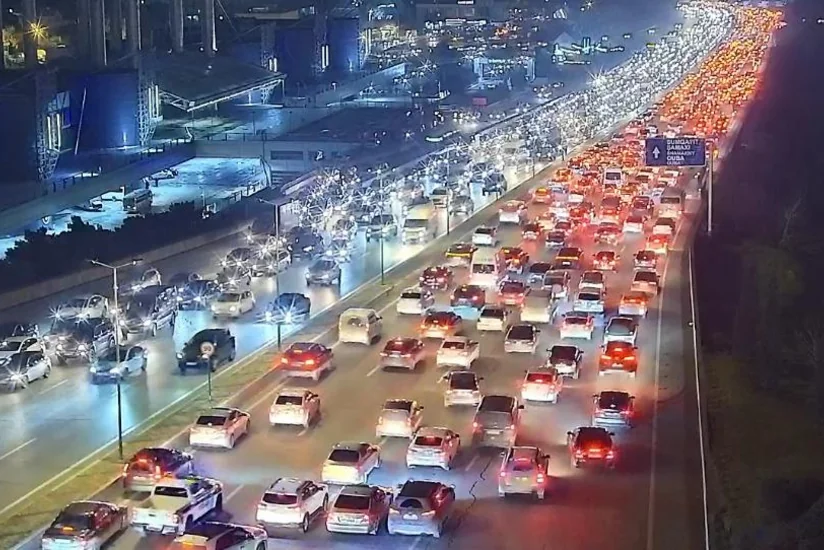 Bakının bir sıra yollarında tıxac müşahidə olunur