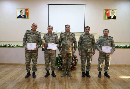 Quru Qoşunlarında hərbiləşdirilmiş kros birinciliyi keçirilib