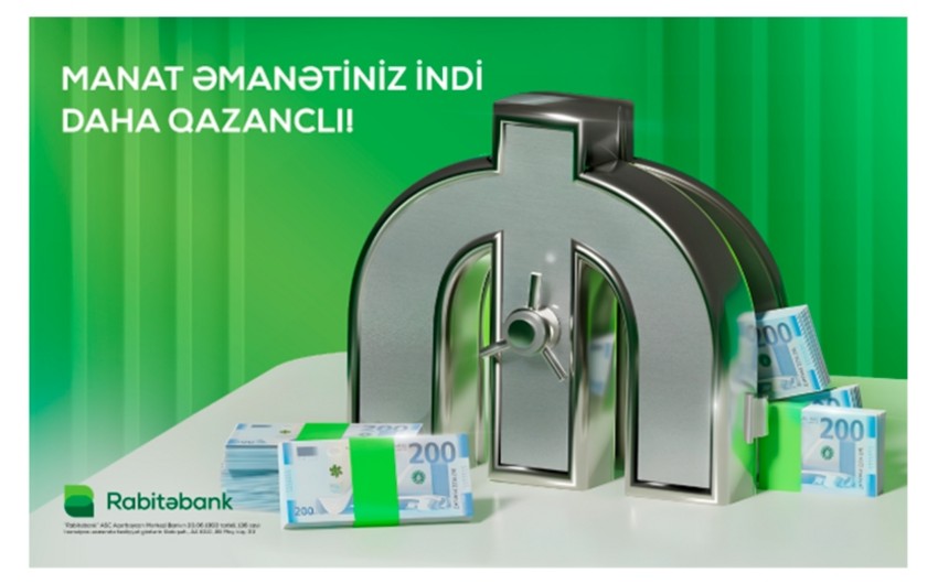 Rabitəbankda əmanətiniz qazanc üstə qazanc gətirəcək