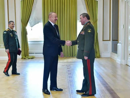 Президент Азербайджана принял начальника Генерального штаба Вооруженных сил России - ОБНОВЛЕНО