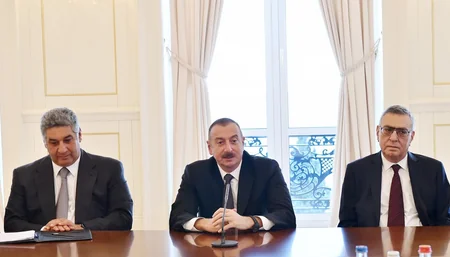 President Ilham Aliyev receives delegation of heads from EOC, international sports organizations and foreign NOCs