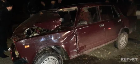 Ağstafada yol qəzası baş verib, 5 nəfər xəsarət alıb - FOTO
