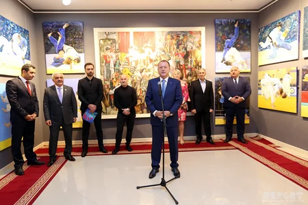 Bakıda keçiriləcək cüdo üzrə dünya çempionatı ilə əlaqədar incəsənət və idman sərgisi təşkil olunub - VİDEO