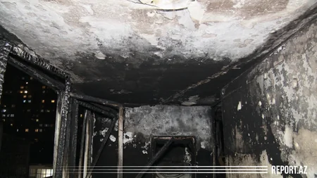 Bakıda yaşayış evində yanğın söndürüldü - VİDEO - YENİLƏNİB