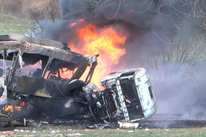 Almaniyada yük maşınının tramvayla toqquşması nəticəsində 1 nəfər ölüb, yaralananlar var
