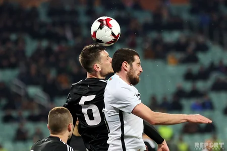 Futbol üzrə Azərbaycan milli komandası Belarusa məğlub olub - FOTOREPORTAJ
