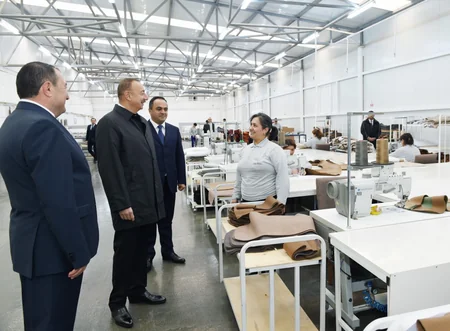President Ilham Aliyev opened “Modern” furniture factory in Aghstafa