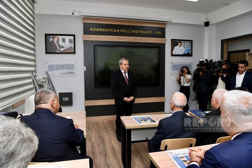 BDU-nun Jurnalistika fakültəsində “Milli mətbuat tarixi auditoriyası”nın açılışı olub