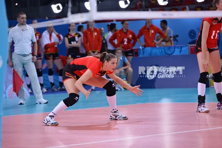 Qadın voleybolçulardan ibarət Azərbaycan millisi Avropa Oyunlarında Belçikaya qalib gəlib