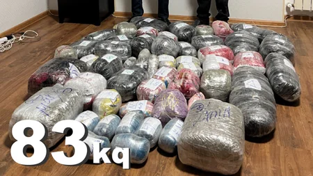 Пресечена попытка ввоза из Ирана в Азербайджан 83 кг наркотиков