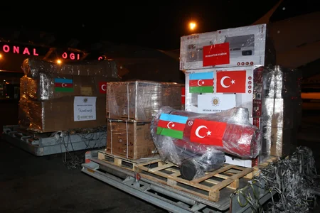 Another humanitarian aid plane leaves for Turkiye on instructions of Mehriban Aliyeva