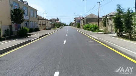 Yeni Suraxanı qəsəbəsində mərkəzi küçənin təmiri yekunlaşıb