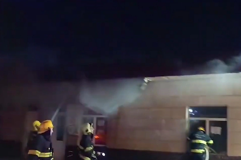 Sumqayıtda obyektdə yanğın olub