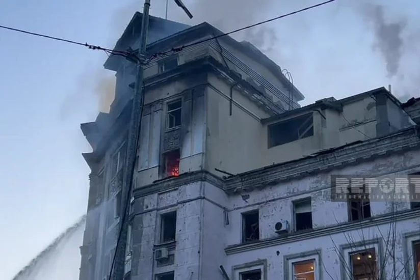 Kiyevə növbəti irimiqyaslı raket hücumunun nəticələri - FOTOSESSİYA