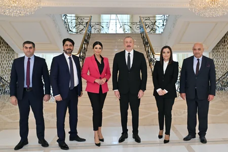 Prezident İlham Əliyev yerli televiziya kanallarına müsahibə verib - YENİLƏNİB