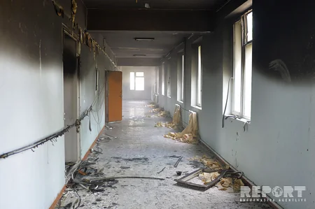 Fire occurs in Baku school