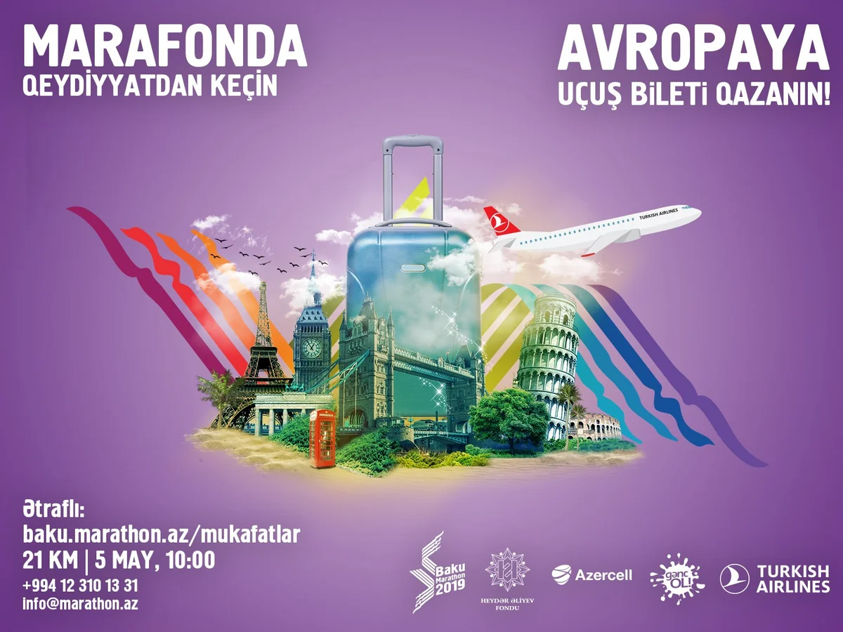 “Bakı Marafonu - 2019”da qeydiyyatdan keçən fiziki şəxslər arasında lotereya təşkil ediləcək