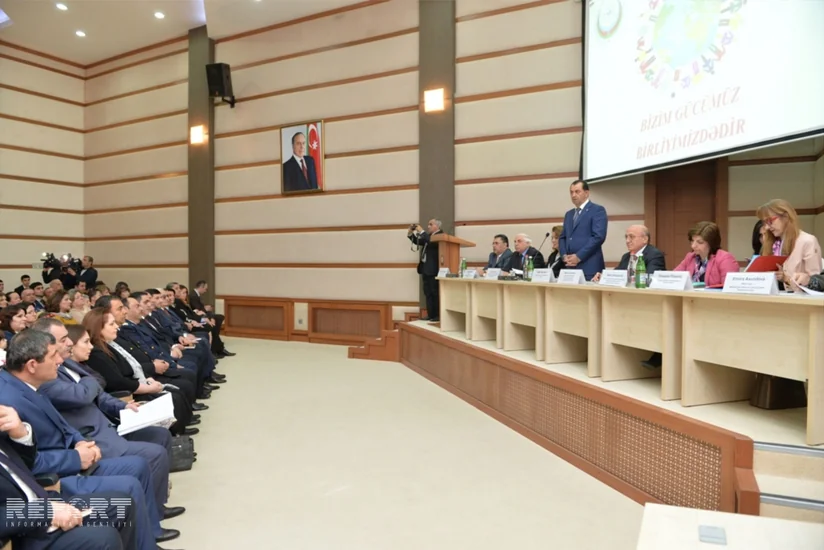 Lənkəranda Bizim gücümüz birliyimizdədir mövzusunda konfrans keçirilib