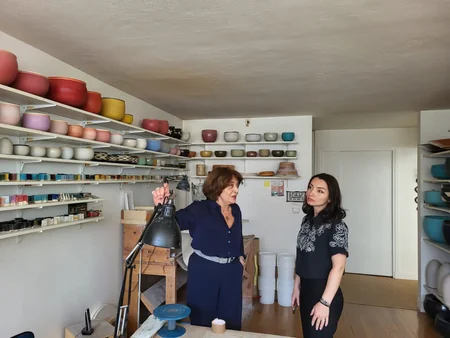 Leyla Abdullayeva Cümhuriyyət dövrünün maliyyə nazirinin nəvəsi ilə görüşüb
