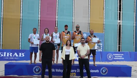 Çimərlik voleybolu üzrə Azərbaycan çempionatının mükafatçıları müəyyənləşib