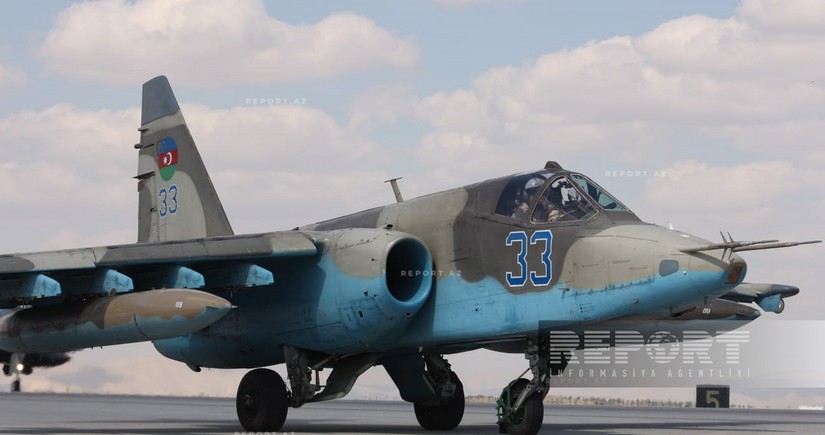 Azerbaijan's SU-25 fighters perform flights in Anatolian Eagle – 2025