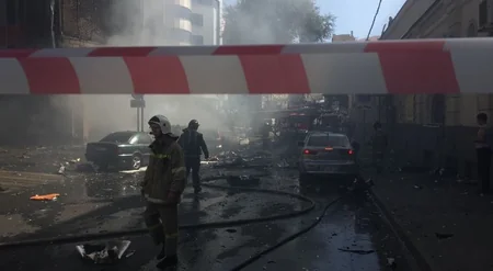 Rostov-Donda baş vermiş yanğın zamanı 2 nəfər ölüb - VİDEO - YENİLƏNİB