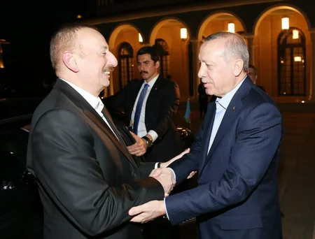 Prezident İlham Əliyev və Rəcəb Tayyib Ərdoğan birgə şam ediblər