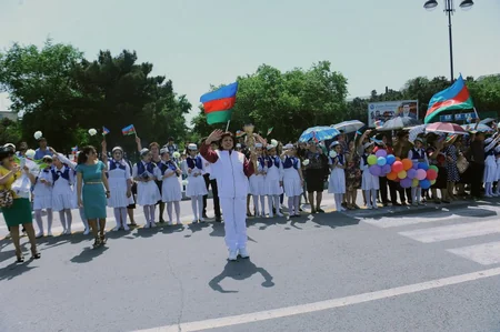 Bakı-2015: Məşəl estafeti Sumqayıtda - FOTO