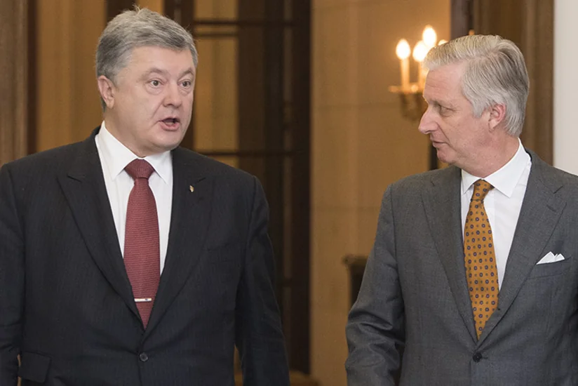 Бельгийский король рассказал Порошенко о своей ночевке на полу в Киеве