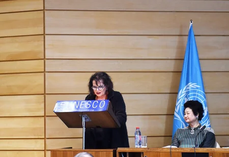 Mehriban Əliyeva Parisdə Koişiro Matsuuranın 80 illiyi münasibətilə keçirilən konfransda iştirak edib - YENİLƏNİB