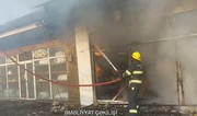 Sabirabadda mərkəzi bazarda yanğın baş verib