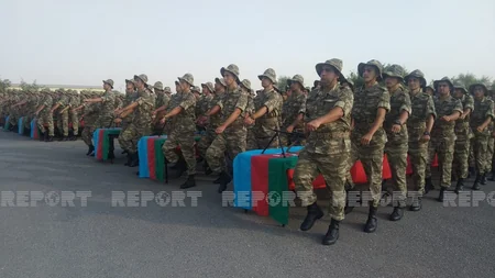 Military oath-taking ceremonies being held in Azerbaijani Army