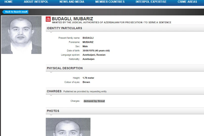 Azerbaijan includes another person to international wanted list