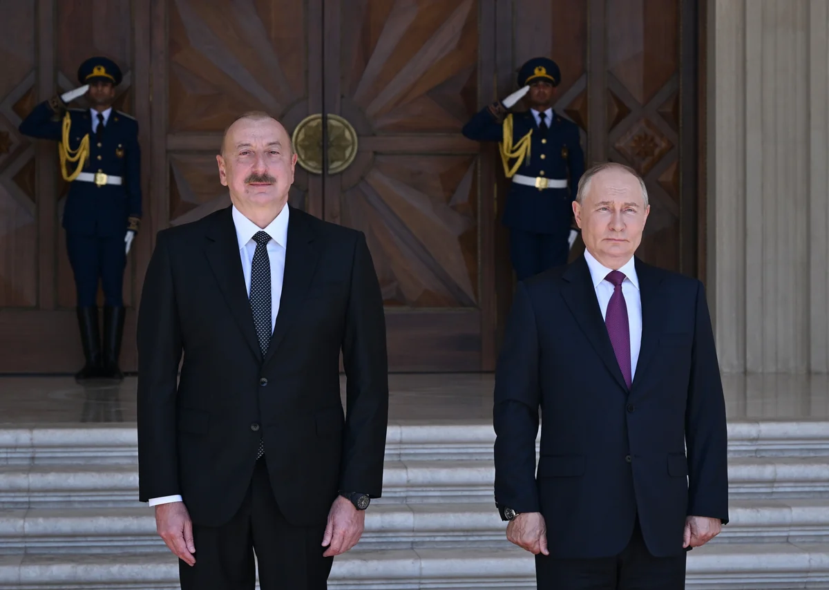 Rusiya Prezidenti Vladimir Putinin rəsmi qarşılanma mərasimi olub