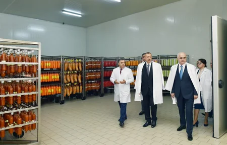 Prezident Abşeron rayonunda “Zəhmət-Ruzi” MMC-nin fəaliyyəti ilə tanış olub