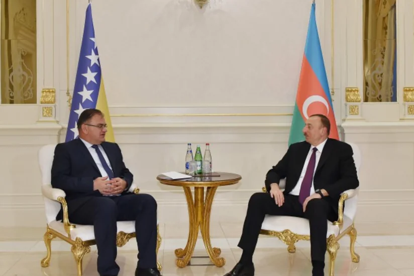 Prezident İlham Əliyev Bosniya və Herseqovinanın Rəyasət Heyətinin Sədrini qəbul edib