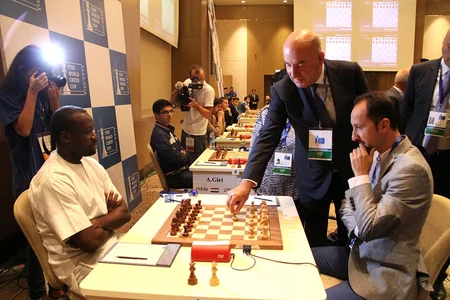 Azərbaycan şahmatçıları Dünya Kuboku-2015ə məğlubiyyətsiz başlayıblar - YENİLƏNİB 2 - FOTOREPORTAJ