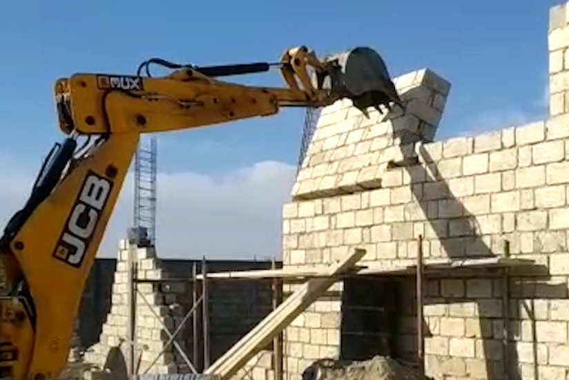 Pirşağıda qanunsuz tikilən obyekt sökülüb